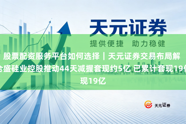 股票配资服务平台如何选择｜天元证券交易布局解 合盛硅业控股推动44天减握套现约5亿 已累计套现19亿
